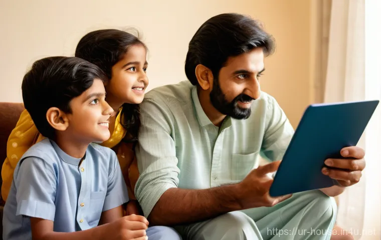 공공임대주택 신청 방법 - **Prompt:** A Pakistani family, consisting of a father, mother, and two children (a boy and a girl, ...