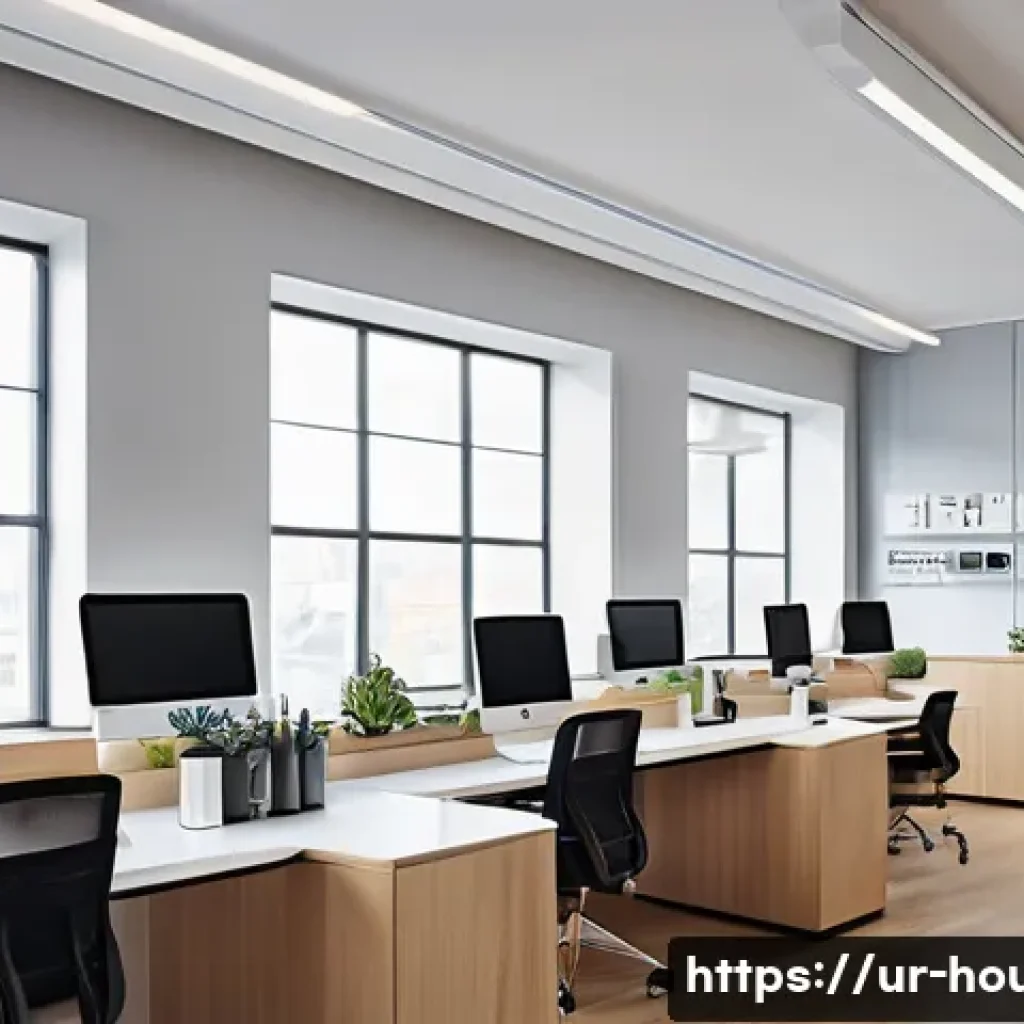 공유 오피스 임대 - **Image Prompt 1: The Smart & Efficient Shared Workspace**
A bright, contemporary shared office ...