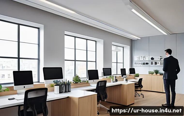 공유 오피스 임대 - **Image Prompt 1: The Smart & Efficient Shared Workspace**
A bright, contemporary shared office ...