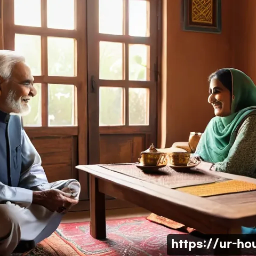 고령자 주택 연금 - **Prompt 1: Serene Golden Years in Own Home**
* **Description:** A wide shot of a cheerful eld...