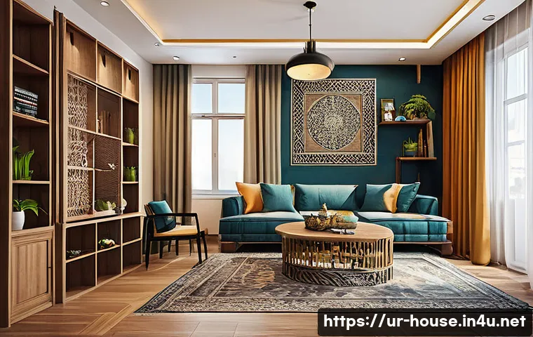 초소형 아파트 장점 - A cozy small apartment interior located in the heart of a bustling Pakistani city, featuring modern ...